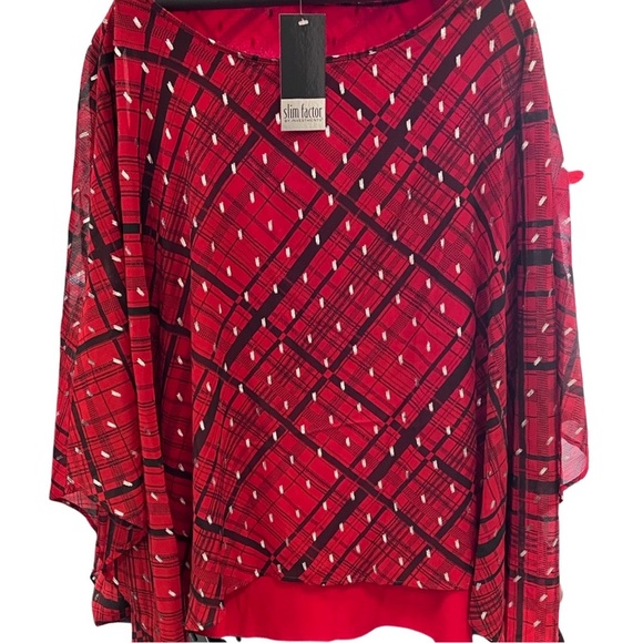 🎩🗝️ NWT $79 Slim Factor Poncho with Tank Lining - Picture 4 of 5